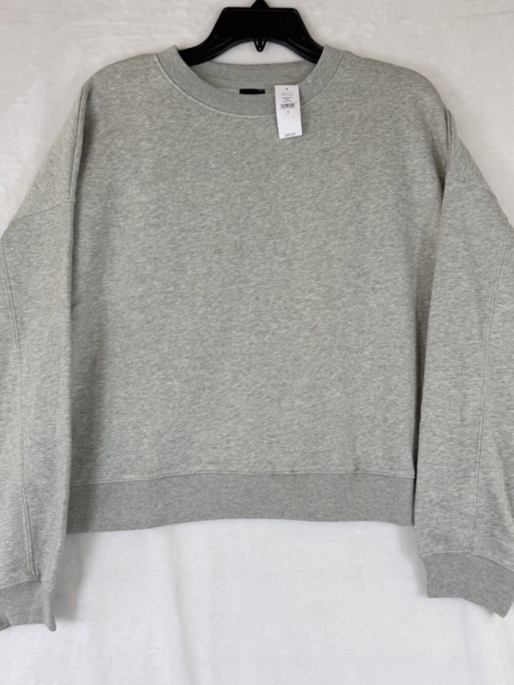 Gap Vintage Soft Wedge Crewneck Sweatshirt Small Women Gray Long Sleeve Top New